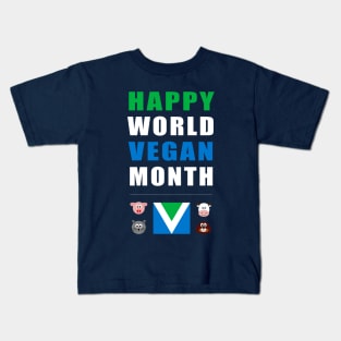 Happy Vegan Month: November Kids T-Shirt